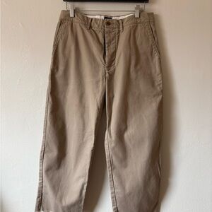 J. Crew Raw Hem Tan Chinos